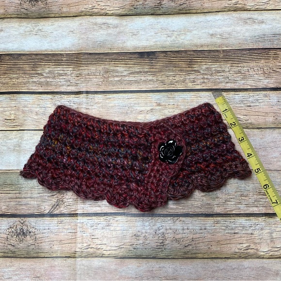 Scarf Handmade Button Knit Collar - Picture 6 of 8